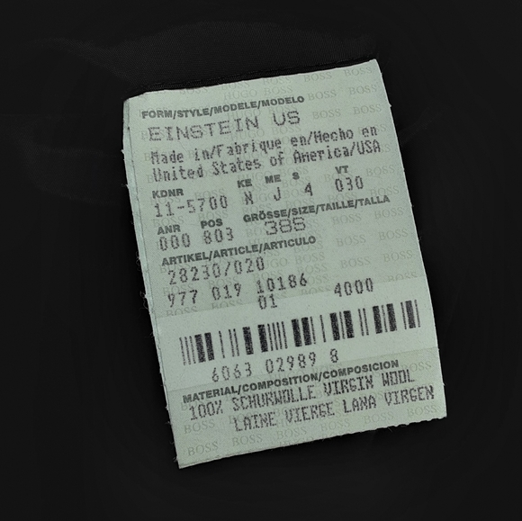 HUGO BOSS EINSTEIN SIGMA BLAZER SPORTS COAT VIRGIN WOOL SOLID BLACK 38S - Picture 5 of 7